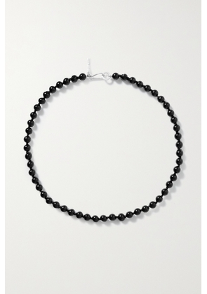 Sophie Buhai - + Net Sustain Tiny Silver Onyx Necklace - Black - One size