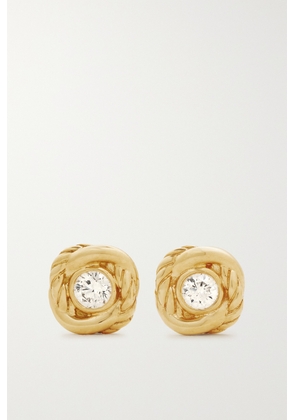 David Yurman - Infinity 18-karat Gold Diamond Earrings - One size