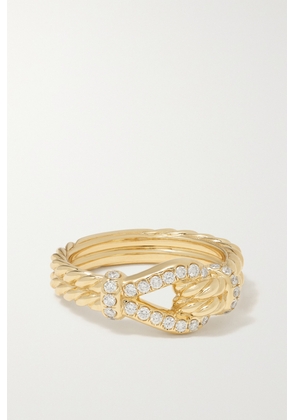 David Yurman - Thoroughbred Loop 18-karat Gold Diamond Ring - 6,7