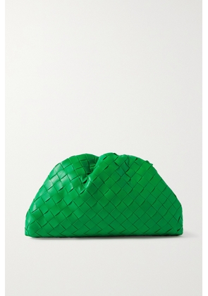 Bottega Veneta - Teen Pouch Small Gathered Intrecciato Leather Clutch - Green - One size