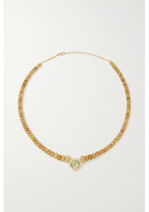 Jacquie Aiche - 14-karat Gold Multi-stone Necklace - Orange - One size