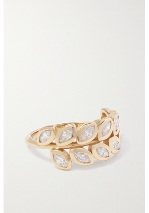 Jacquie Aiche - Vine 14-karat Gold Diamond Ring - 6 1/2