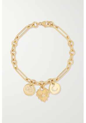 Foundrae - Love & Karma 18-karat Gold Diamond Bracelet - One size