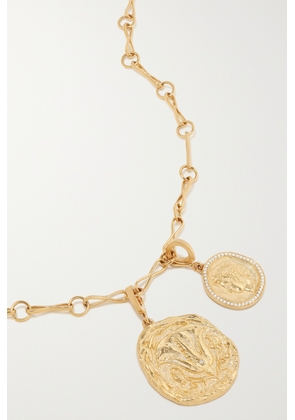 Azlee - 18-karat Gold Diamond Necklace - One size