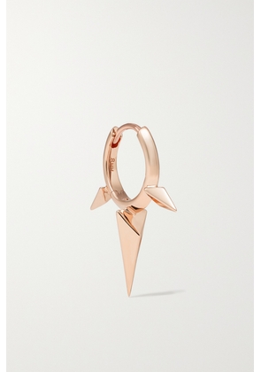 MARIA TASH - Faceted Triple Long Spike 8mm 14-karat Rose Gold Single Hoop Earring - One size