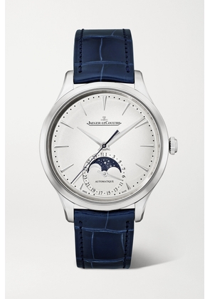 Jaeger-LeCoultre - Master Ultra Thin Moon Automatic 36mm Stainless Steel And Alligator Watch - Silver - One size