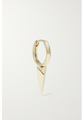 MARIA TASH - Faceted Long Spike 8mm 14-karat Gold Single Hoop Earring - One size