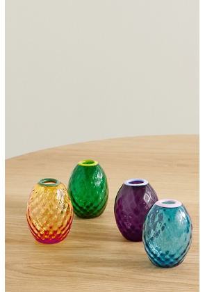 La DoubleJ - Baby Egg Set Of Four Murano Glass Vases - Multi - One size
