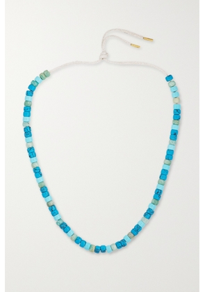 Carolina Bucci - Mykonos Forte Beads 18-karat Gold And Lurex Multi-stone Necklace Kit - Blue - One size