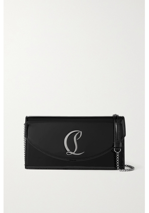 Christian Louboutin - Loubi54 Embellished Patent-leather Shoulder Bag - Black - One size