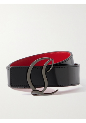 Christian Louboutin - Embellished Glossed-leather Waist Belt - Black - 65,70,75,80,85,90,95