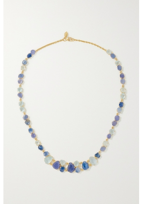 Pippa Small - 18-karat Gold Multi-stone Necklace - Blue - One size