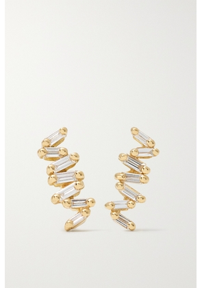 Suzanne Kalan - 18-karat Gold Diamond Earrings - One size