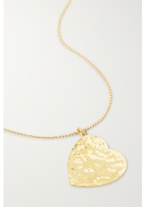 Jennifer Meyer - Large Hammered Heart 18-karat Gold Necklace - One size