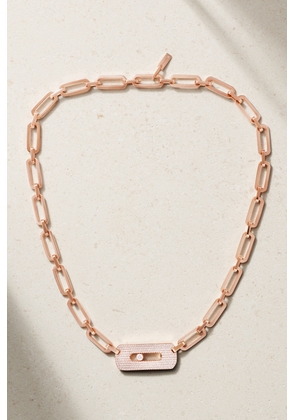Messika - My Move King 18-karat Rose Gold Diamond Necklace - One size