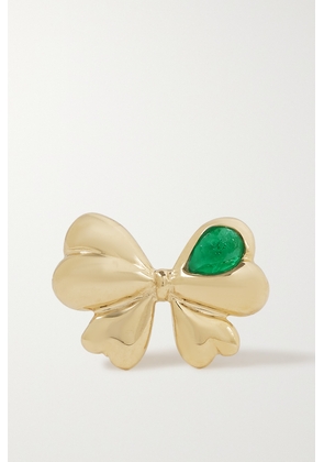 Mason and Books - Estèe 14-karat Gold Emerald Single Earring - One size