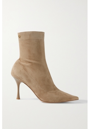 Gianvito Rossi - 85 Suede Ankle Boots - Brown - IT36,IT36.5,IT37,IT37.5,IT38,IT38.5,IT39,IT39.5,IT40,IT40.5,IT41,IT41.5,IT42