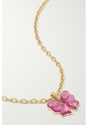 Mason and Books - Berkeley 14-karat Gold, Topaz And Sapphire Necklace - Pink - One size
