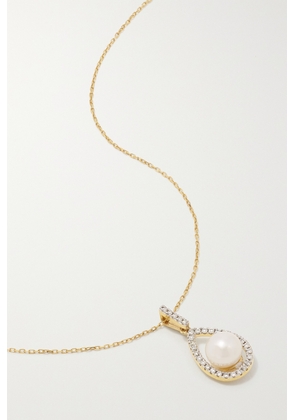 Mateo - 14-karat Gold, Pearl And Diamond Necklace - Off-white - One size
