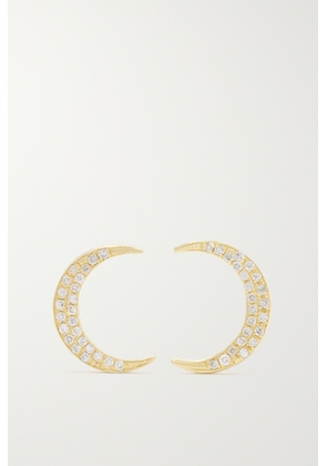 Jennifer Meyer - Mini Carson 18-karat Gold Diamond Earrings - One size