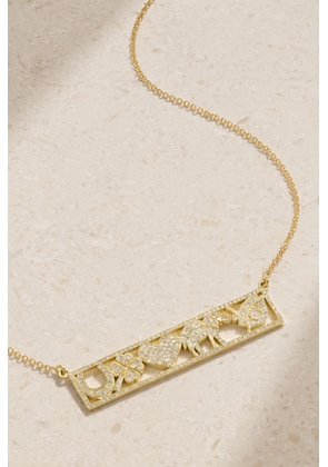 Jennifer Meyer - Good Luck 18-karat Gold Diamond Necklace - One size