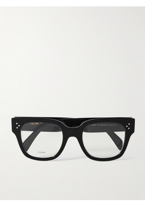 CELINE Eyewear - Oversized Cat-eye Acetate Optical Glasses - Black - One size