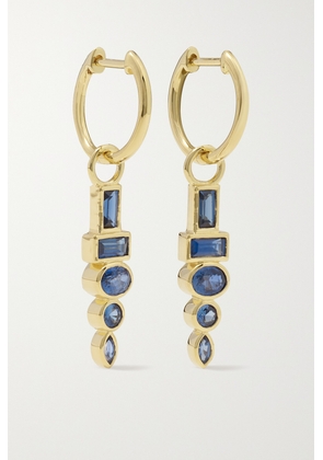 SORELLINA - Totem 18-karat Gold Sapphire Earrings - Blue - One size