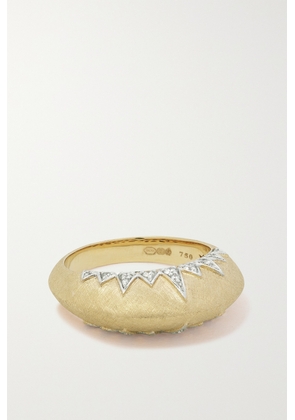 SORELLINA - Domed Crown 18-karat Gold Diamond Ring - 6,7