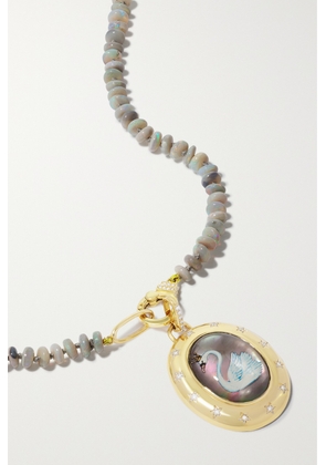 SORELLINA - Cigno 18-karat Gold Multi-stone Necklace - One size