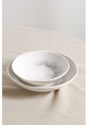 Brunello Cucinelli - Set Of Two Glazed Ceramic Bowls - Gray - One size
