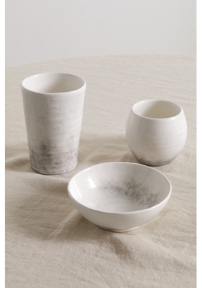 Brunello Cucinelli - Set Of Three Ceramic Bowls - Gray - One size