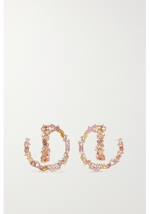 Ananya - 18-karat Rose Gold Diamond Earrings - One size