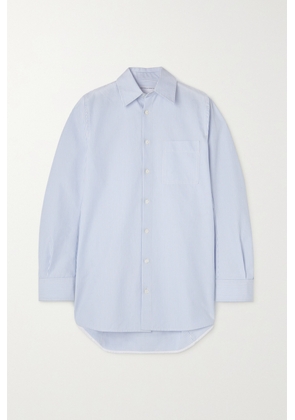 Bottega Veneta - Oversized Striped Cotton-poplin Shirt - Blue - IT36,IT48