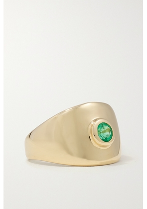 Mason and Books - Becky 14-karat Gold Emerald Ring - 3,4