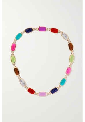 Emily P. Wheeler - Colourblock 18-karat Gold Diamond Multi-stone Necklace - One size