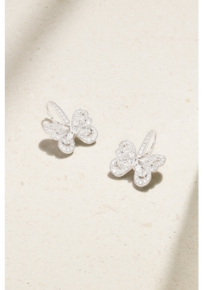 De Beers Jewellers - Portraits Of Nature Butterfly 18-karat White Gold Diamond Earrings - One size