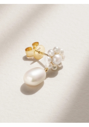 Sophie Bille Brahe - Chambre De Fleur 14-karat Gold Pearl Single Earring - White - One size