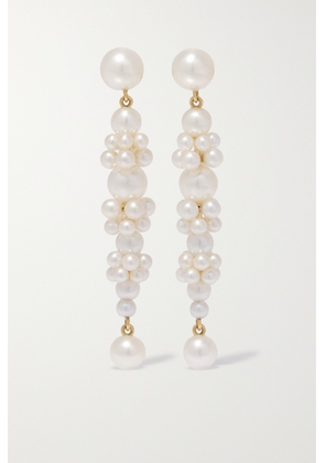 Sophie Bille Brahe - Grand Escalier De La Reine 14-karat Gold Pearl Earrings - White - One size