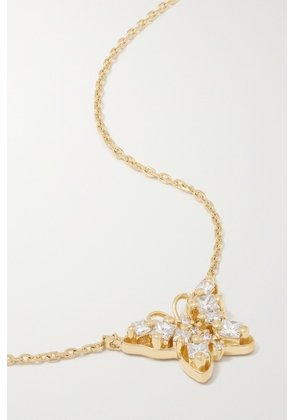 Suzanne Kalan - Mini Butterfly 18-karat Gold Diamond Necklace - One size