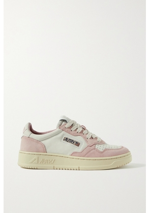 Autry - Medalist Low Suede And Leather Sneakers - Pink - IT35,IT36,IT37,IT38,IT39,IT40,IT41,IT42