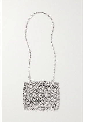 Rabanne - 1969 Crystal-embellished Chainmail Shoulder Bag - Silver - One size