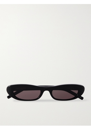 SAINT LAURENT Eyewear - Shade Oval-frame Acetate Sunglasses - Black - One size