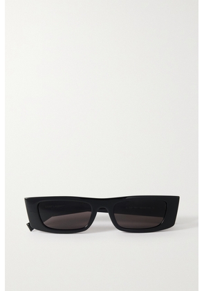 SAINT LAURENT Eyewear - Rectangular-frame Acetate Sunglasses - Black - One size