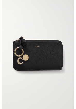 Chloé - + Net Sustain Alphabet Textured-leather Wallet - Black - One size