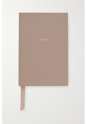 Smythson - Panama Notes Chelsea Textured-leather Notebook - Brown - One size