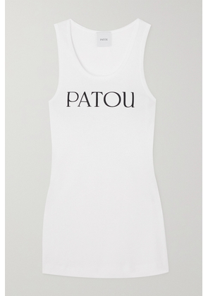 Patou - Iconic Printed Cotton-jersey Tank - White - x small,small,medium,large,x large