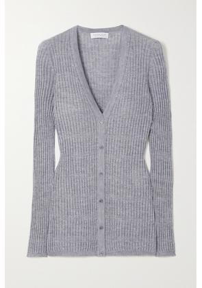Gabriela Hearst - Emma Pointelle-knit Cashmere And Silk-blend Cardigan - Gray - x small,small,medium,large,x large