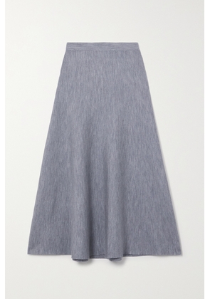 Gabriela Hearst - Freddie Wool, Cashmere And Silk-blend Midi Skirt - Gray - x small,small,medium,large,x large