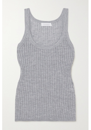 Gabriela Hearst - Nevin Pointelle-knit Cashmere And Silk-blend Tank - Gray - x small,small,medium,large,x large