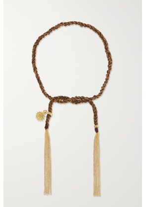 Carolina Bucci - Energy Lucky 18-karat Gold And Silk Bracelet - One size
